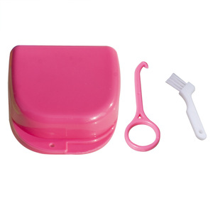 Dental Retainer and Aligner <b>Remover</b> Brush Denture Case and Storage <b>Box</b> Full Mouth Tray for Cleaning & Filling Teeth - Product Image 4