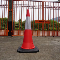 Cône de signalisation routière personnalisé noir, pliable, lumineux et flexible, 750 mm, 45 cm, 90 cm, 10 lb, 4 pieds, 5 kg
