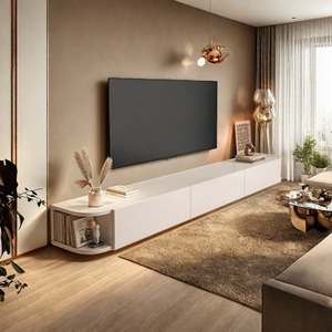 ミニマルなモダンなフローティングテレビキャビネット壁掛けメディアコンソールリビングルームスペース節約テレビ収納ベッドルーム用 - Product Image 5