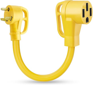 12-inch 30 amp nữ Dogbone <span class=keywords><strong>Adapter</strong></span> RV điện chuyển đổi dây TT-30P 14-50r Power <span class=keywords><strong>Adapter</strong></span> 1 FT STW sjtw Đồng 250V - Product Image 1