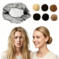 Lot de 100 filets à cheveux en nylon invisibles et très élastiques pour le ballet, la restauration, la coiffure et l'usage quotidien