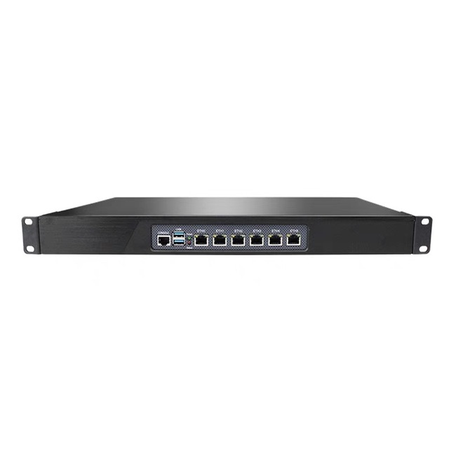 1U Short Depth Rackmount Server Chassis in Tel J6412 J5005 DDR4 RAM Mini Firewall Server Multi Industrial Computer Mini PC