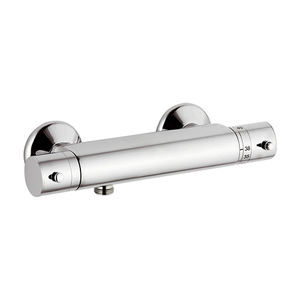 Mitigeur thermostatique avec raccordement inférieur chromé, contrôle de température 35-38 degrés, robinet de douche - Product Image 1