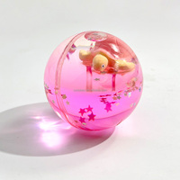 Balle rebondissante en plastique remplie de liquide sensoriel, couleur scintillante changeante, jouet anti-stress pour enfants et adultes, jouet à presser en TPU