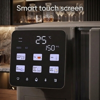 Distributeur d'eau chaude et froide de 15 kg avec purificateur d'eau et machine à glaçons de bureau, filtration multi-étapes RO pour usage domestique et professionnel