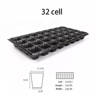 Plateau de croissance en plastique pour graines, 21 32 50 72 105 128 trous ronds pour la Germination des plantes, des légumes et des fleurs, plateau de jardin en plastique pour semis