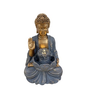 Statue de <span class=keywords><strong>Bouddha</strong></span> <span class=keywords><strong>solaire</strong></span>, <span class=keywords><strong>fontaine</strong></span> d'eau, décoration de jardin en polyrésine, cascade d'eau, <span class=keywords><strong>fontaine</strong></span> à LED, <span class=keywords><strong>fontaine</strong></span> illuminée - Product Image 3