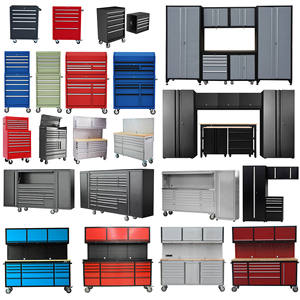 Armoire à outils en acier inoxydable 430 de 72 pouces pour garage, combinaison d'atelier avec établi et tiroir de rangement pour atelier intensif - Product Image 2