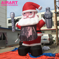 Décorations gonflables de Noël pour bars et événements : Modèles de serveurs et Père Noël gonflables de qualité commerciale, Père Noël gonflable debout