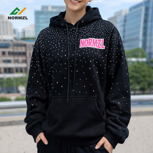 เสื้อแจ็คเก็ตวอร์มอัพเชียร์ลีดเดอร์ ปักโลโก้ด้วยคริสตัลวิบวับ แบบมีฮู้ด สไตล์วาร์ซิตี้ ชุดออกกำลังกาย ชุดทีมเต้น ชุดวอร์ม - Product Image 2