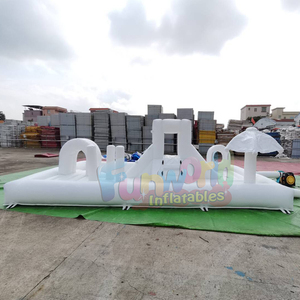 Toddler backyard summer party jumpers <b>inflatable</b> water splash pad obstacle pool bounce house slide - Product Image 2