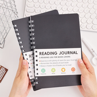 Journal de lecture en papier A5 avec 100 feuilles pour la révision et le suivi des progrès - Cadeau pour les amoureux des livres, fournitures scolaires et de bureau