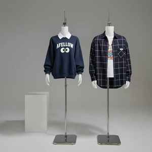 Torso di Manichino Girevole da Appendere, Coppia Maschio e Femmina, Rotazione a 360 Gradi per Esposizione di Abiti da Sposa e Completi, Torso di Manichino Bianco - Product Image 6