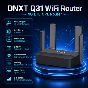 เราเตอร์ DNXT 4G LTE WiFi 2.4GHz Cat4 300Mbps WiFi 6 เราเตอร์ขนาดเล็ก รองรับซิมการ์ด 4G พอร์ต Type-C แบตเตอรี่ 3000mAh สำหรับใช้ในบ้าน - Product Image 2