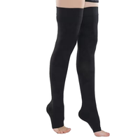 Chaussettes de compression cuisse haute DSF15-21mmHg, bas anti-embolie, soutien des jambes unisexe, logo personnalisé OEM disponible