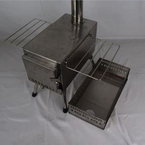 Poêle <span class=keywords><strong>de</strong></span> sauna <span class=keywords><strong>en</strong></span> bois pliable <span class=keywords><strong>en</strong></span> acier inoxydable pour extérieur 1L chauffant la sueur à la vapeur avec pierre d'humidification poêle épaissi - Product Image 4