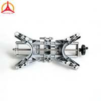 Pince de jante pour alignement de roues de 11 à 25 pouces avec plaque triangulaire coudée pour aligneur de roues de voiture – Outil pour atelier de réparation automobile