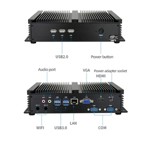 Mini PC Industrial Sin Ventilador Intel de 11.ª Generación <span class=keywords><strong>Core</strong></span> <span class=keywords><strong>I5</strong></span>-1135G7/i7-1165G7 2*DDR4 1MSATS 1M.2 2MINI PCIE Negro - Product Image 3