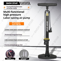 Pompe à pied universelle de haute qualité 160 PSI avec manomètre pour VTT et vélo de route