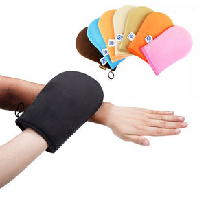 Gants de bronzage en éponge de flocage personnalisés, appliquer une huile de bronzage protectrice, applicateur de SPA, applicateur <span class=keywords><strong>d</strong></span>'huile solaire, <span class=keywords><strong>gant</strong></span> en microfibre - Product Image 3