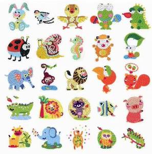 สติกเกอร์เพชรลายการ์ตูนสัตว์, สติกเกอร์เพชร DIY สำหรับเด็ก รูปแบบอิสระ ลายเจ้าหญิง - Product Image 3