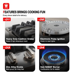 Junsky nhà sản xuất chuyên nghiệp 30 inch thép không gỉ khí đung 5 Burner được xây dựng trong ng/LPG chuyển đổi Bếp gas cắm trại - Product Image 4