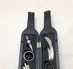 Set de Sacacorchos para Camareros con Cortador de Papel de Aluminio y Tapón, en Caja con Forma de Botella FF112, Regalo para Amantes del Vino, Abridor de Acero Inoxidable para Navidad, Venta al por Mayor - Product Image 4