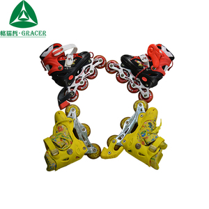 รองเท้าสเก็ตอินไลน์เด็ก Gracer ปรับขนาดได้ สีสันสดใส สำหรับกีฬากลางแจ้ง - Product Image 3