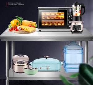 Ruedas para Mesa de Trabajo de Acero Inoxidable Comercial Personalizadas OEM, Acabado Pulido, Capacidad de Carga de 75 kg, para Restaurantes, Hoteles y Cocinas - Product Image 3