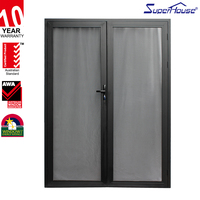 Porte coulissante et battante en verre trempé sur mesure pour extérieur, avec charnière en alliage d'aluminium pour salle de bain et cuisine