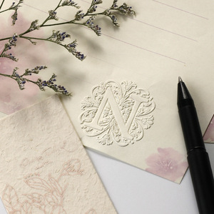 Silvery Handheld Embosser/Customized Patterns Are Available/Press Portable Metal Embossing <strong>Stamp</strong>/for <strong>Documents</strong>/Certificates - Product Image 4