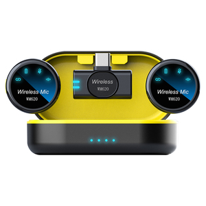 Micro không dây đeo cài áo chuyên nghiệp, tích hợp hộp sạc, dùng được cho điện thoại iPhone và Android - Product Image 1