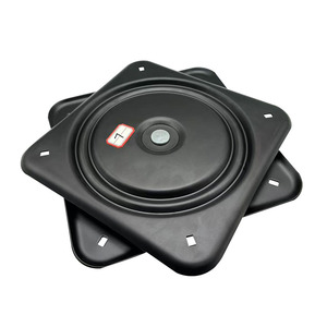 Fauteuil de canapé pivotant à 360 degrés en acier massif avec revêtement en poudre noire, accessoires de quincaillerie pour fauteuil de jeu, pivot complet à billes de 10 pouces - Product Image 4