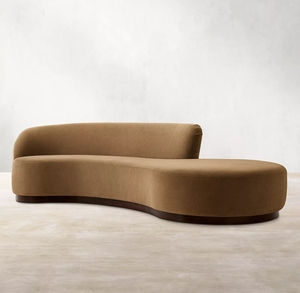 Divano Componibile con Chaise Longue in Tessuto Stile Americano per Interni Casa Hotel e Ufficio Arredo Elegante per Soggiorno - Product Image 4