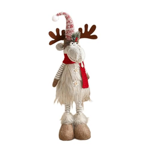 Statues de cerfs en peluche Elk PLUSH, figurines de rennes de Noël en peluche faites à la main, décorations de Noël en forme de rennes - Product Image 2