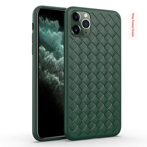 Chất lượng cao trọng lượng nhẹ TPU chống thả dệt sang trọng trường hợp điện thoại cho Iphone 11 Pro Max XS Max XR x 7 8 6 6S phụ kiện thời trang - Product Image 1