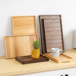 <b>Tea</b> <b>tray</b> made of bamboo, rectangular or round, Japanese or Nordic style, suitable for home, restaurant, or hotel use. Also - Product Image 3