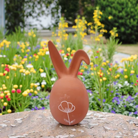 Großhandel Ostereier Kinder Handgemachte Keramik-Osterhase-Dekorationen Außendekoration Festliche Geschenke Feiertage