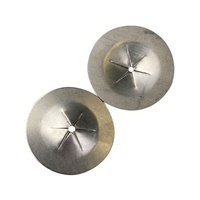 Capuchons de vis/boulons en acier inoxydable à motif étoile, finition miroir/brute