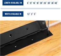Charnière de piano noire DIVINE, charnière de piano en acier inoxydable robuste, charnière continue pour armoire, porte, boîtes en bois DIY