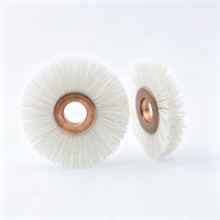 Brosse abrasive industrielle en céramique DIY avec centre en cuivre pour le polissage et l'ébavurage du métal, outil rotatif de finition de surface OEM