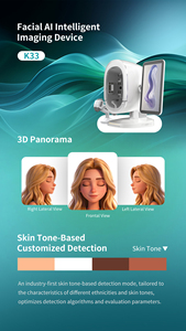 เครื่องวิเคราะห์ผิวหน้าด้วย AI แบบ 3 มิติ 8 สเปกตรัม ภาพถ่าย 36MP ระบบกล้อง 3 ตัว เครื่องตรวจสภาพผิวระดับมืออาชีพสำหรับร้านเสริมสวยและคลินิก - Product Image 2