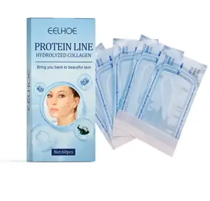 60Pcs Protein Chủ Đề Không Có Kim Vàng Protein Dòng Hấp Thụ Collagen Cho Nâng Mặt Chống Lão Hóa Hyaluronic Thắt Chặt Chăm Sóc Da