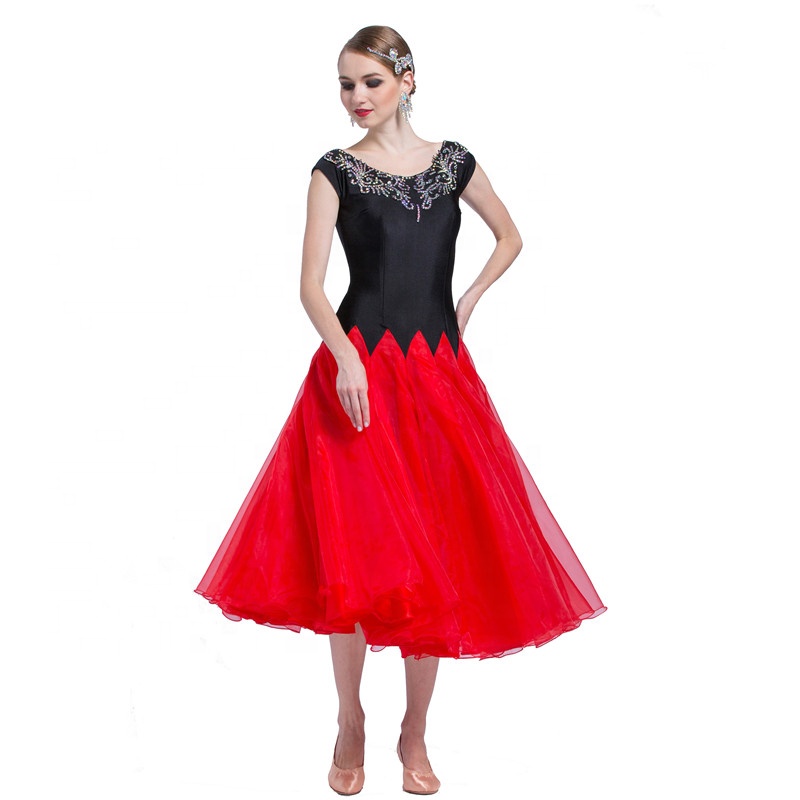 strapless open back dress Custom Red Leotard with Black Mesh Sleeves and Cutouts main image 0