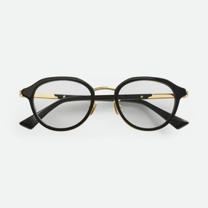แว่นตา Bottega BV รุ่นวินเทจ กรอบทรงกลม ขาแว่นโลหะน้ำหนักเบา เลนส์ใส รุ่น Veneta - Product Image 1