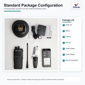 Original <strong>Motorola</strong> GP340 Analog Portable Radio VHF 5W or UHF 4W 16 Channels IP54 for Business Team Wholesale Full Kit - Product Image 3