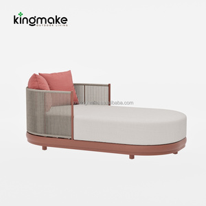 Chaise longue de luxe moderne <span class=keywords><strong>en</strong></span> corde tressée pour extérieur, lit de <span class=keywords><strong>soleil</strong></span> imperméable, transat de jardin, canapé pour hôtel et bord de piscine - Product Image 6