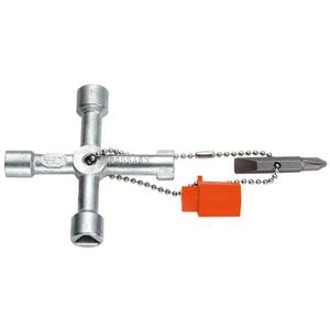 FACOM - 985548 Llave de cuatro vías para armarios-EAN 3148516236548 HERRAMIENTAS DE CABLEADO - Product Image 1