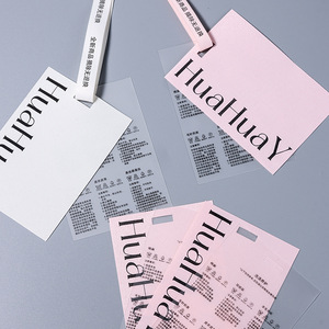 Bán Buôn Quần Áo Thẻ Đu Hangtags Tùy Chỉnh In Ấn Thương Hiệu Sinh Thái Thân Thiện Với Quần Áo In Logo Treo May Giá Giấy Thẻ - Product Image 5