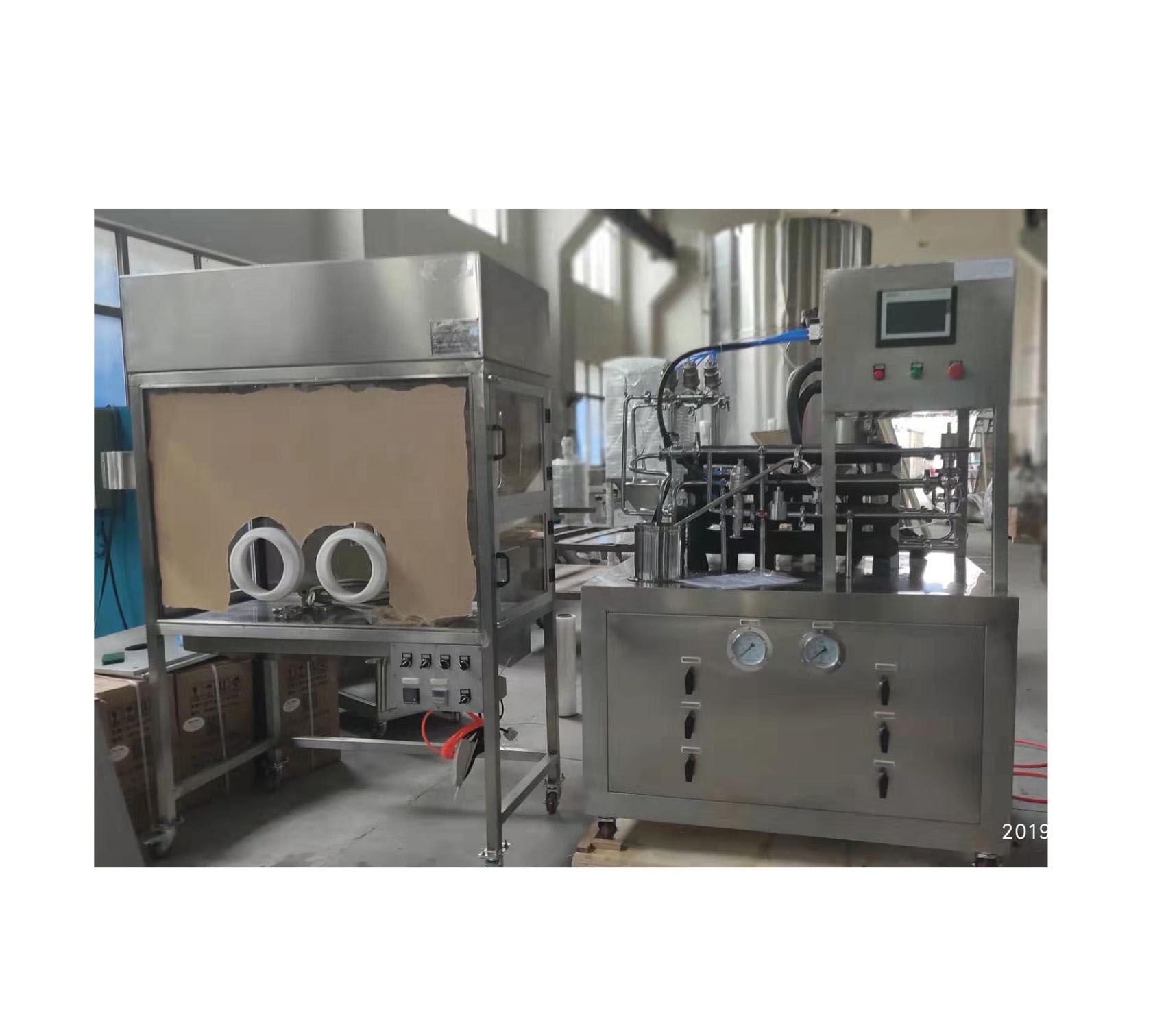 High Speed Fruit Juice Laboratory Sterilizer Machinery WIth Filling Machine